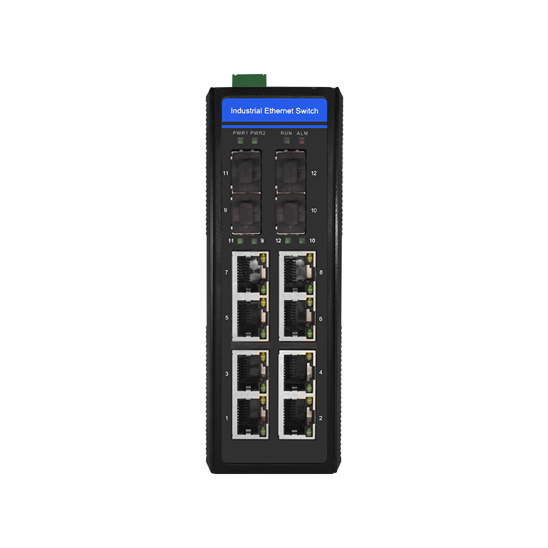 Sailsky 8 Port Managed Industrial Network Poe Switch Suport Ring ERP
