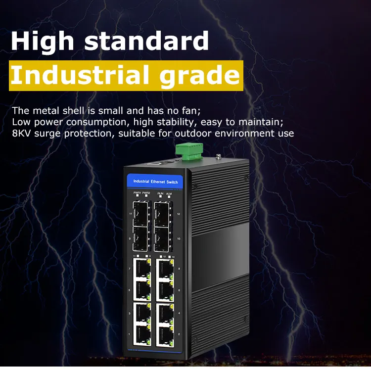 Industrial Network Poe Switch Features