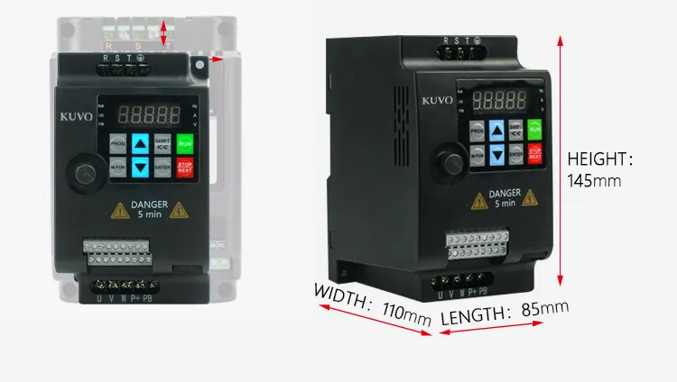 Installation space saving