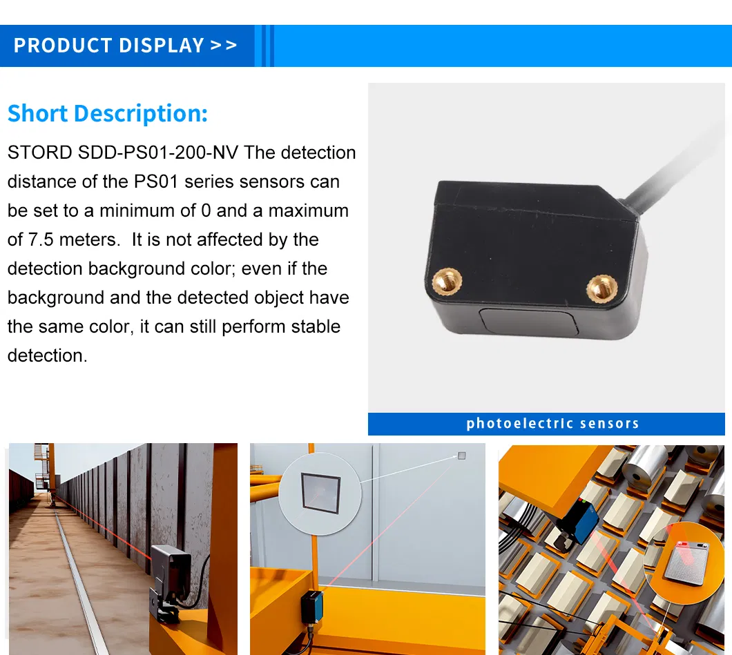 Industrial Tof Laser Ranging Photoelectric Sensor Specs