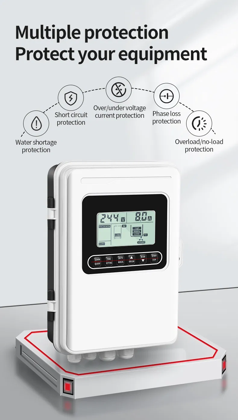 Single-Phase AC220V Water Pump Control System Motor Control 2.4kw