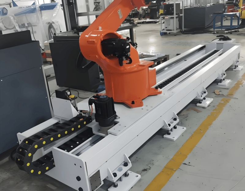 Heavy-Duty 7th Axis Linear Rail System for Industrial Robot Automation