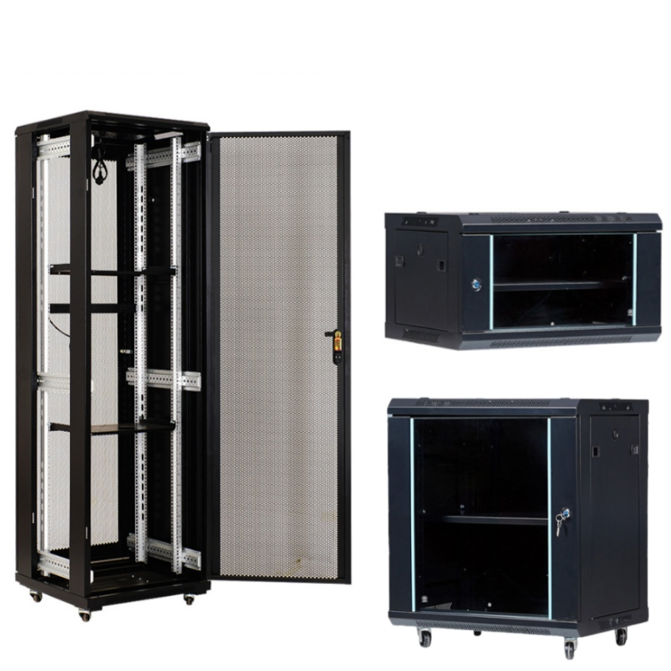 Premium 19-Inch Fiber Optic Data Rack for Network Equipment