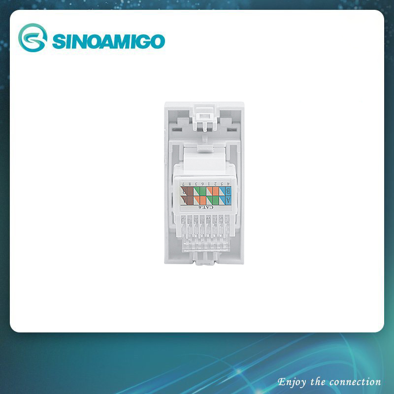 Sinoamigo CAT6/Cat5 RJ45 White Connector/Plug for Network Using