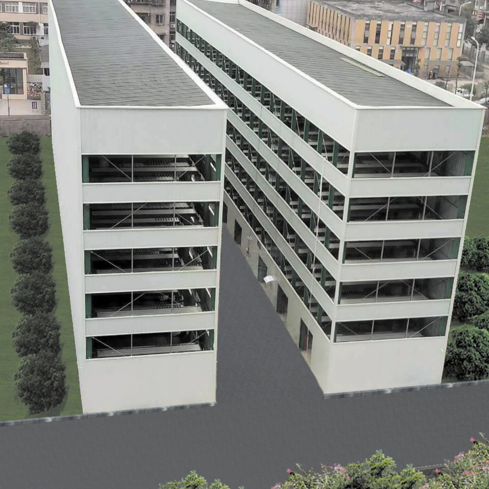 Automated Parking Tower with Vehicle Condition Monitoring and Damage Prevention System Ensuring Safety