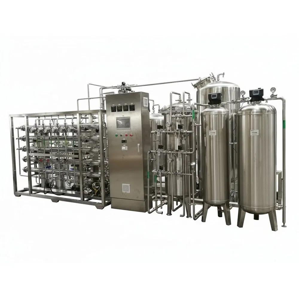 PLC HMI Control System Industrial Ultrapure Reverse Osmosis Water Purification System for Hemodialysis Equipment