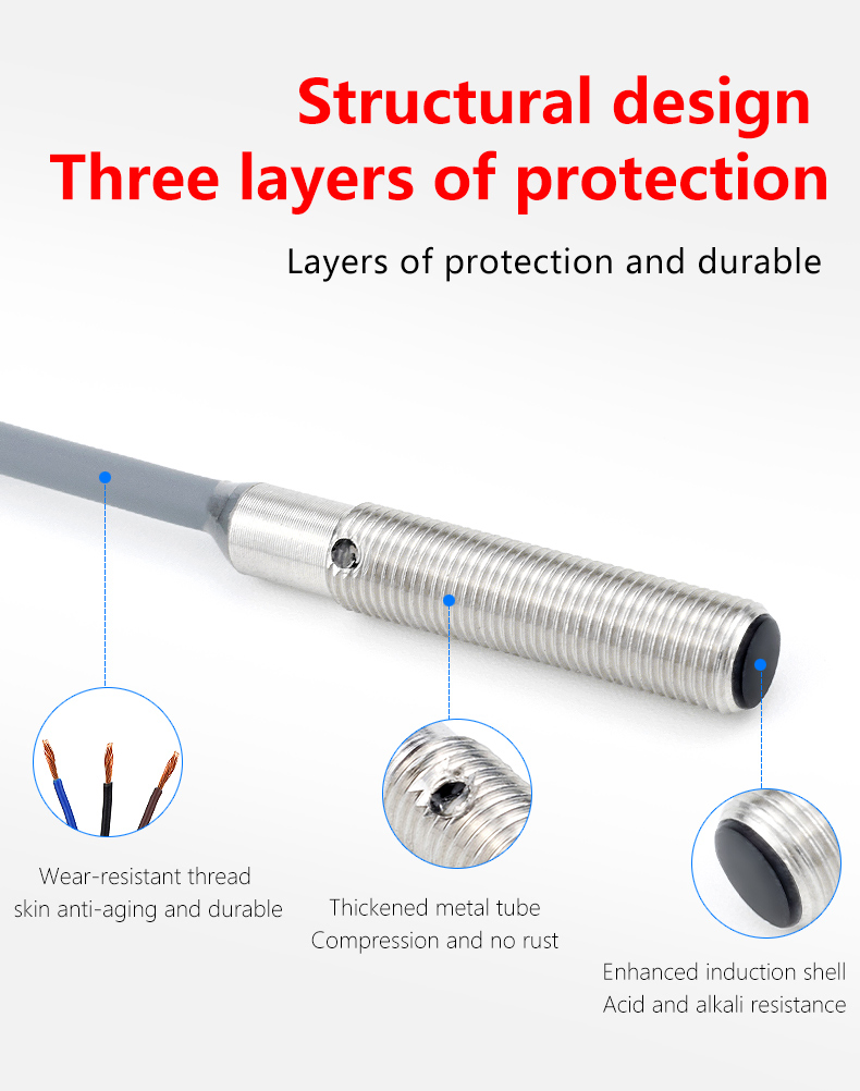 Industrial Metal Detection Small Mini High Precision Magnetic Long Range Distance NPN Nc PNP Proximity Sensor Switch