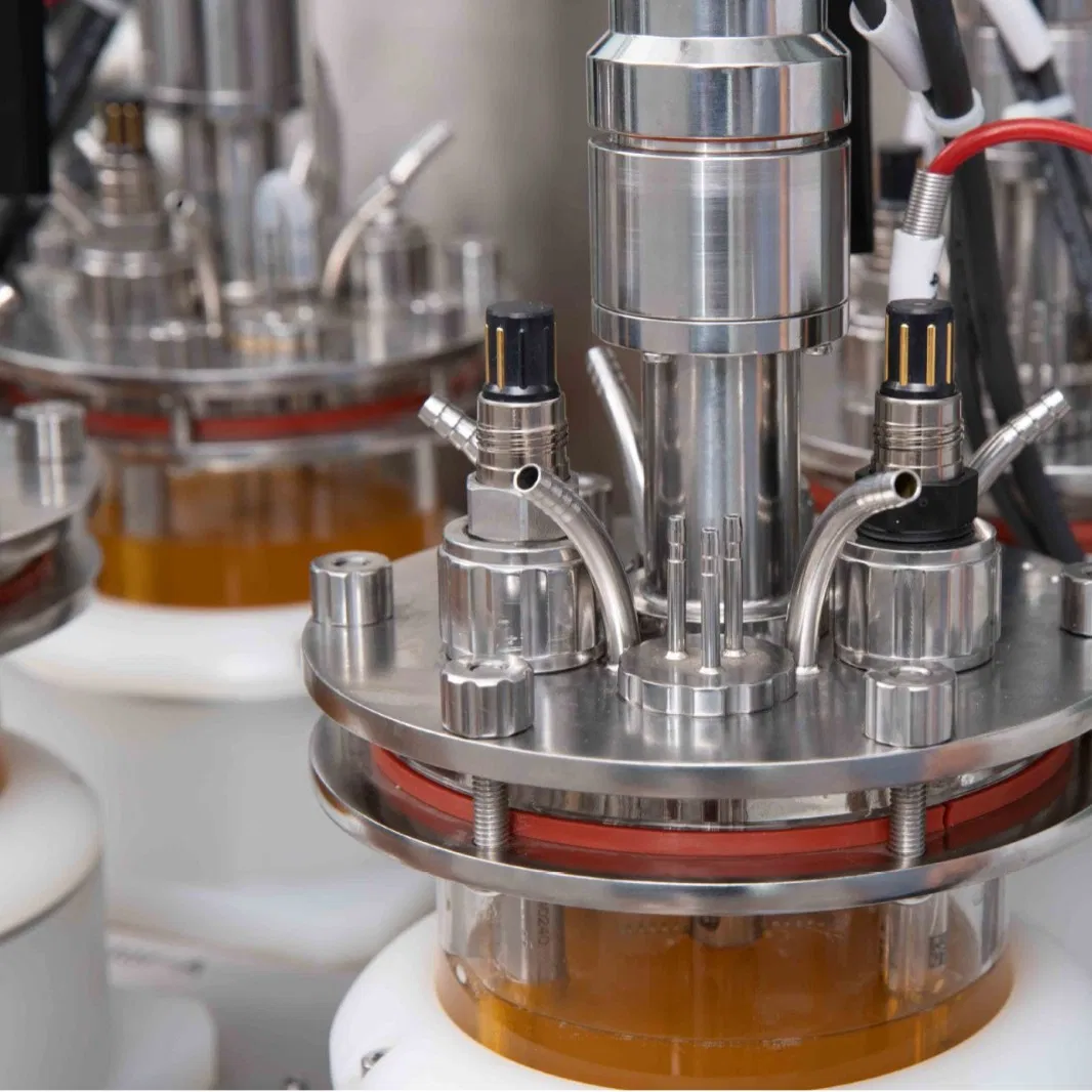 Parallel Glass Bioreactor, 3L/5L/7L/10L, Modular Benchtop System with Pid Control &amp; Scada Monitoring