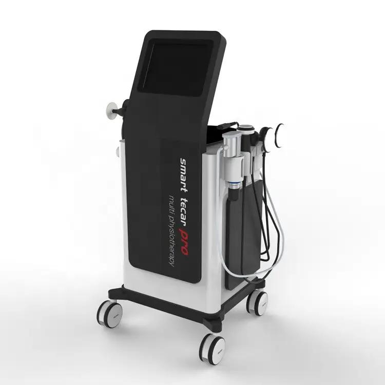 Smart Tecar PRO 3 in 1 Back Knee Pain Relief EMS RF Cet Ret Therapy Physiotherapy Tecar Diathermy ED Therapy Shock Wave