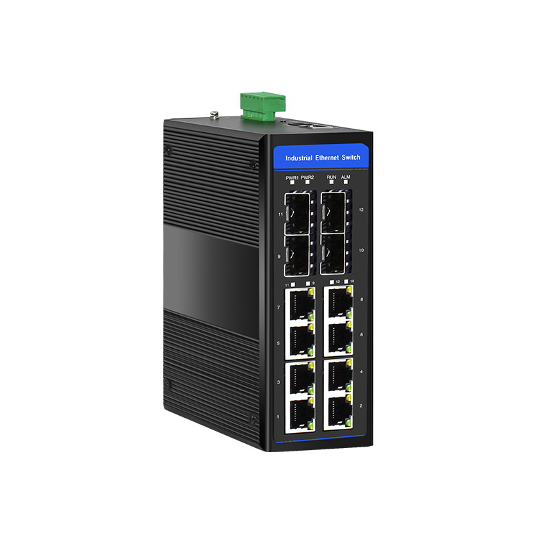 Sailsky 8 Port Managed Industrial Network Poe Switch Suport Ring ERP