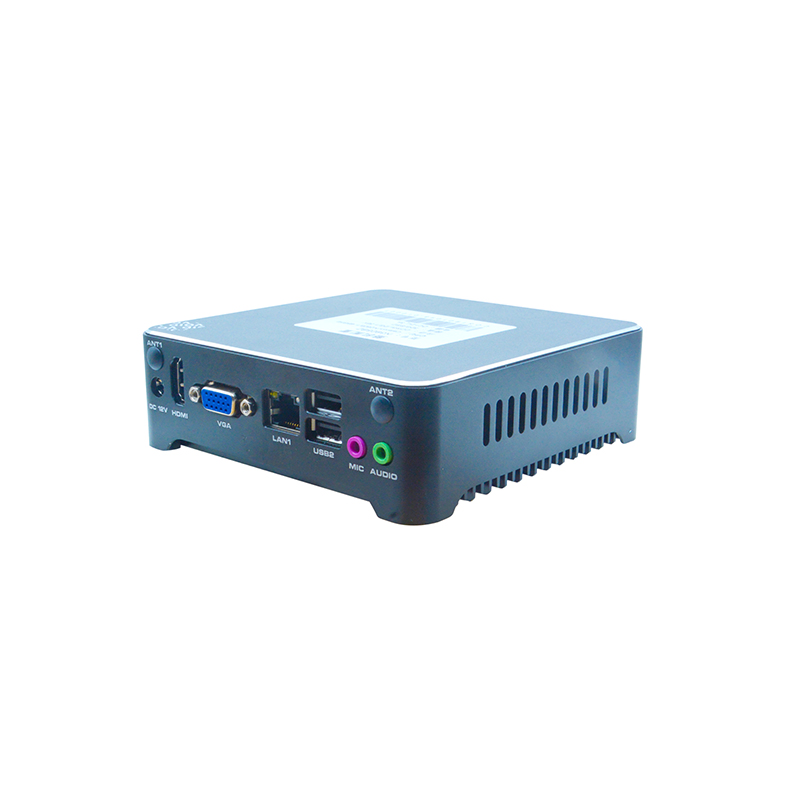 Low Power J1900 Industrial Host Fanless Design 6USB+Gigabit Network Digital Signage/Edge Computing