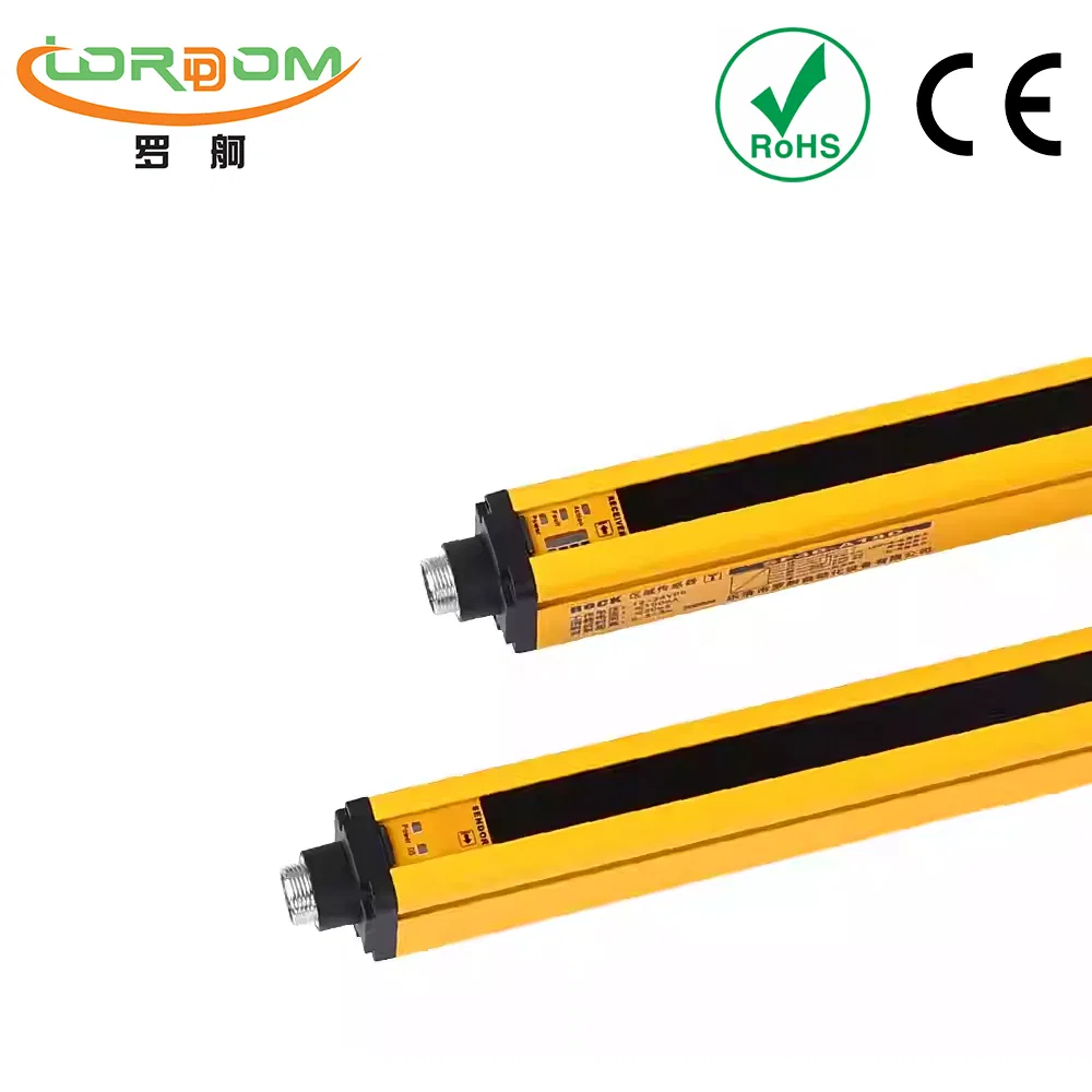 Safety Light Curtain Photoelectric Sensor with Customizable Sensing Distance for Industrial Protection