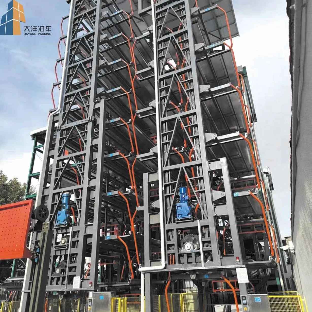 Predictive Maintenance Nine Floor Vertical Rotary Parking System for Uninterrupted Sedan Service