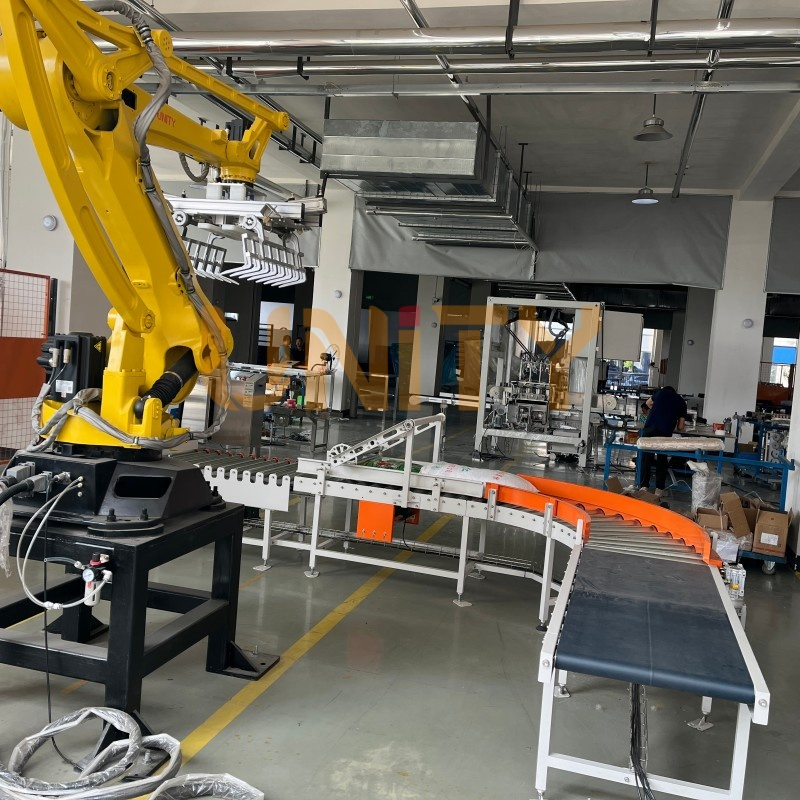 Advanced Fully Automatic Industrial Robotic Palletizer System for Efficient Warehousing