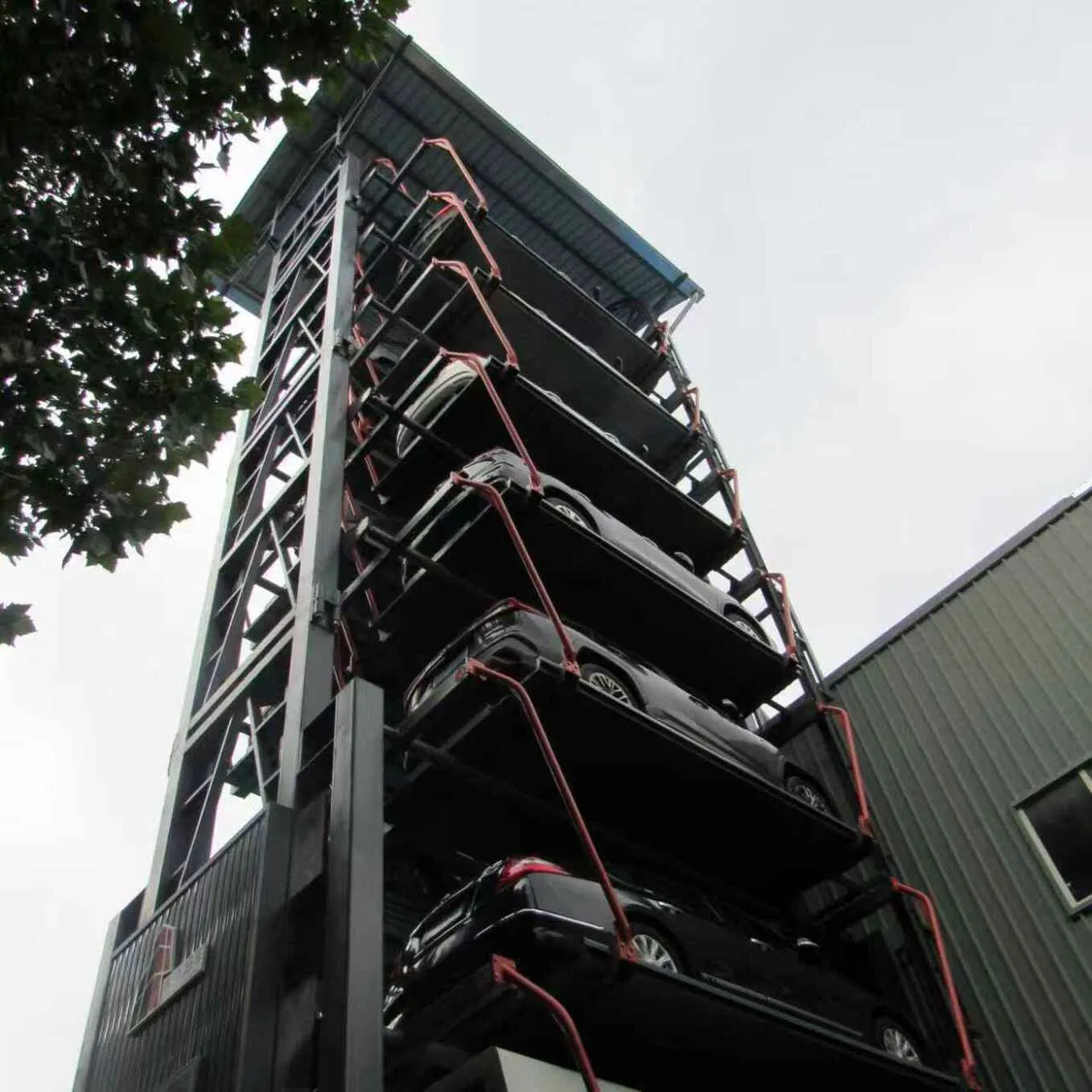 Advanced Nine Floor Vertical Rotary Parking System with Predictive Maintenance for SUV Usage