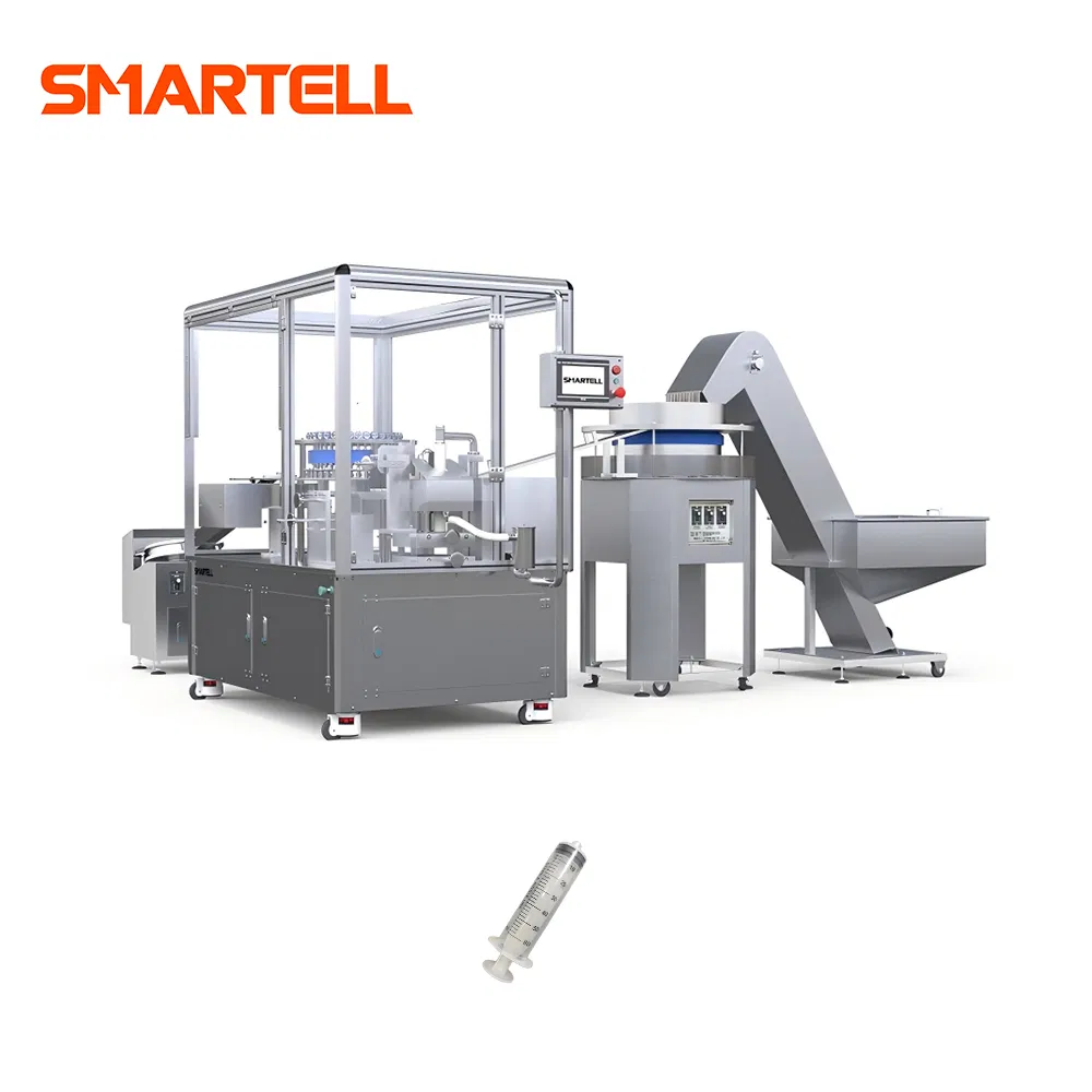 Complete Production Process of Syringe Includes Six-Steps Medical-Grade Polymer-Polypropylene Syringe Turnkey Solution