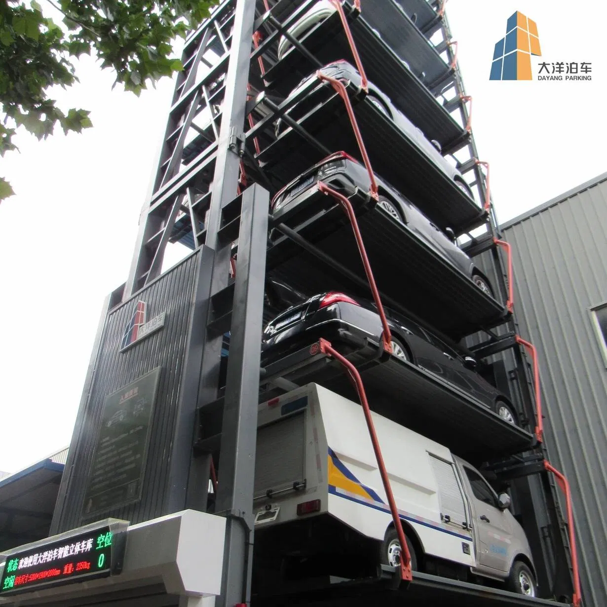 Predictive Maintenance Nine Floor Vertical Rotary Parking System for Uninterrupted Sedan Service