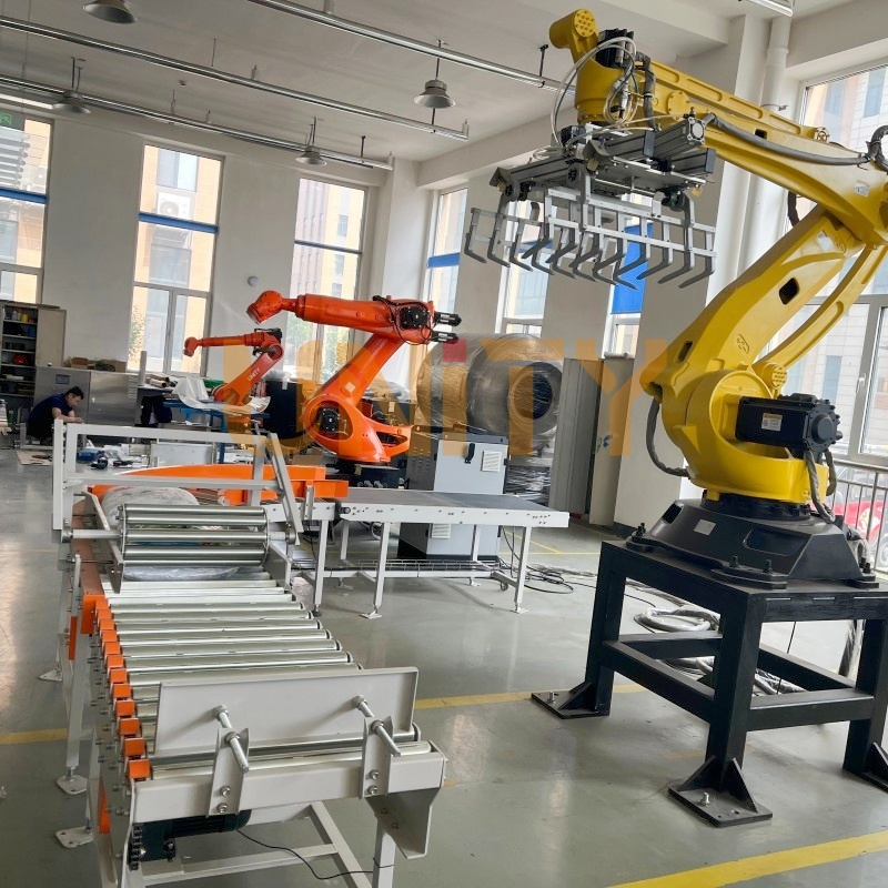 Advanced Fully Automatic Industrial Robotic Palletizer System for Efficient Warehousing