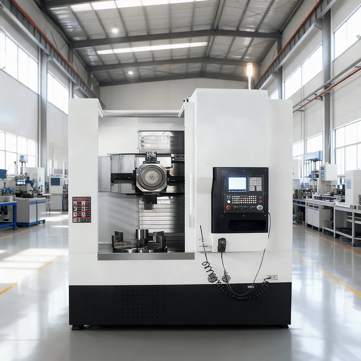 Digital Twin Vtc850 Vertical CNC Lathe Full Process Digitization Metal Processing