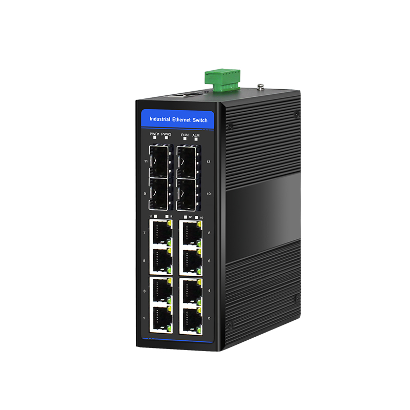 Sailsky 8 Port Managed Industrial Network Poe Switch Suport Ring ERP