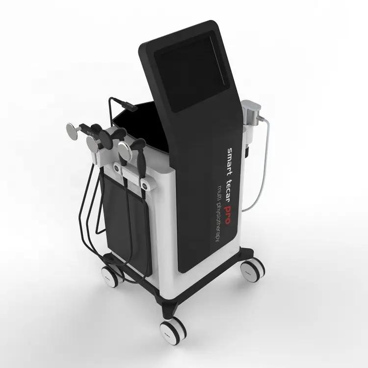 Smart Tecar PRO 3 in 1 Back Knee Pain Relief EMS RF Cet Ret Therapy Physiotherapy Tecar Diathermy ED Therapy Shock Wave