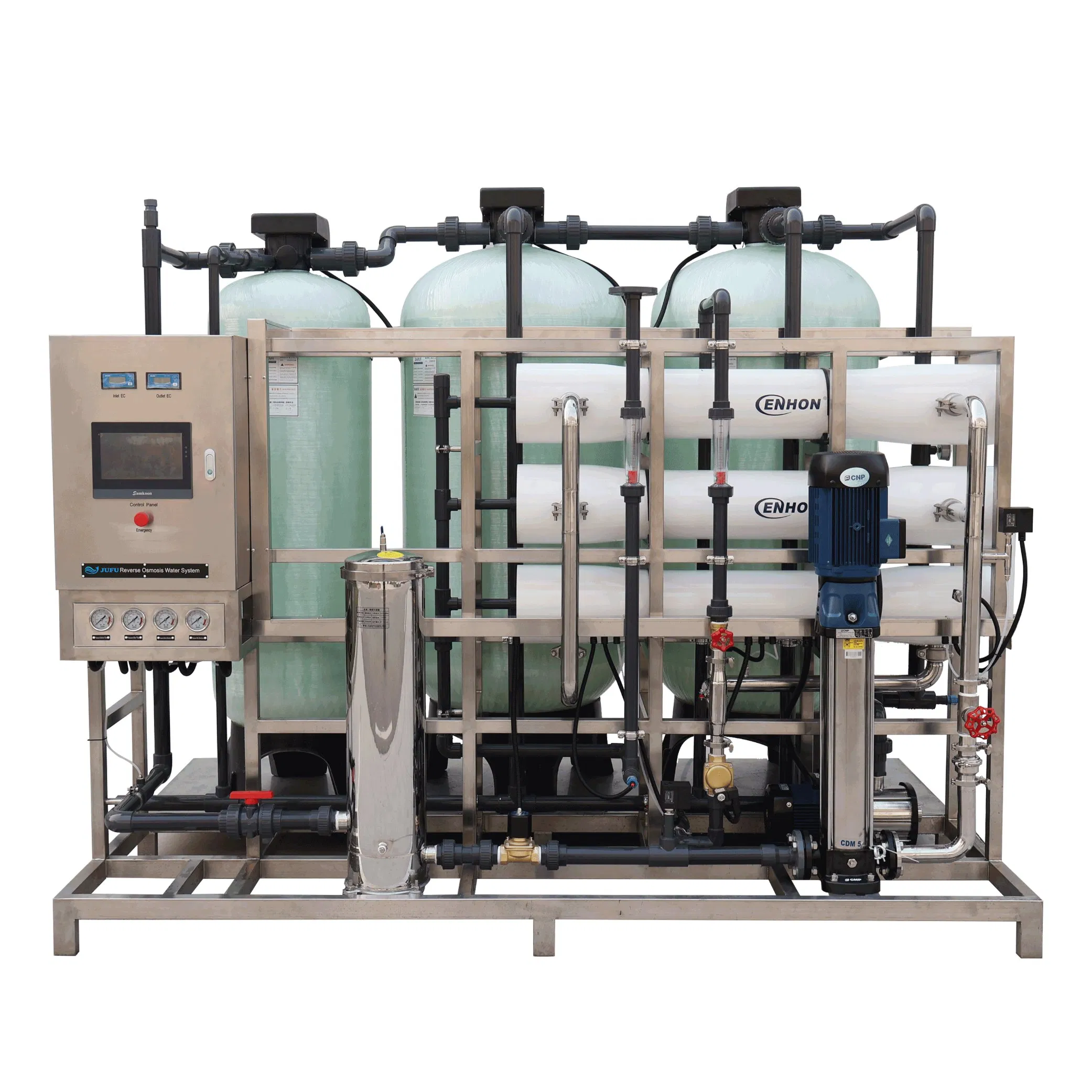 Industrial Reverse Osmosis System RO Water Purifying Machine RO System with PLC Touch Control