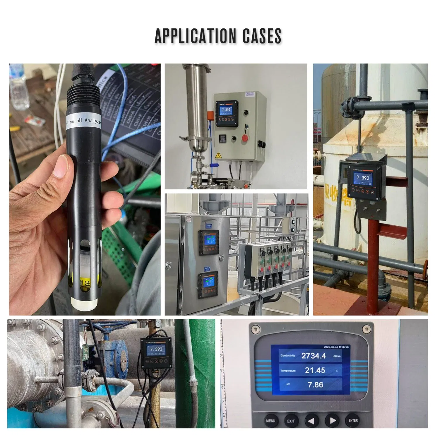 IP68 RS485 Output Digital Industrial Online pH Sensor Replaceable Probe for Wastewater Eca-pH