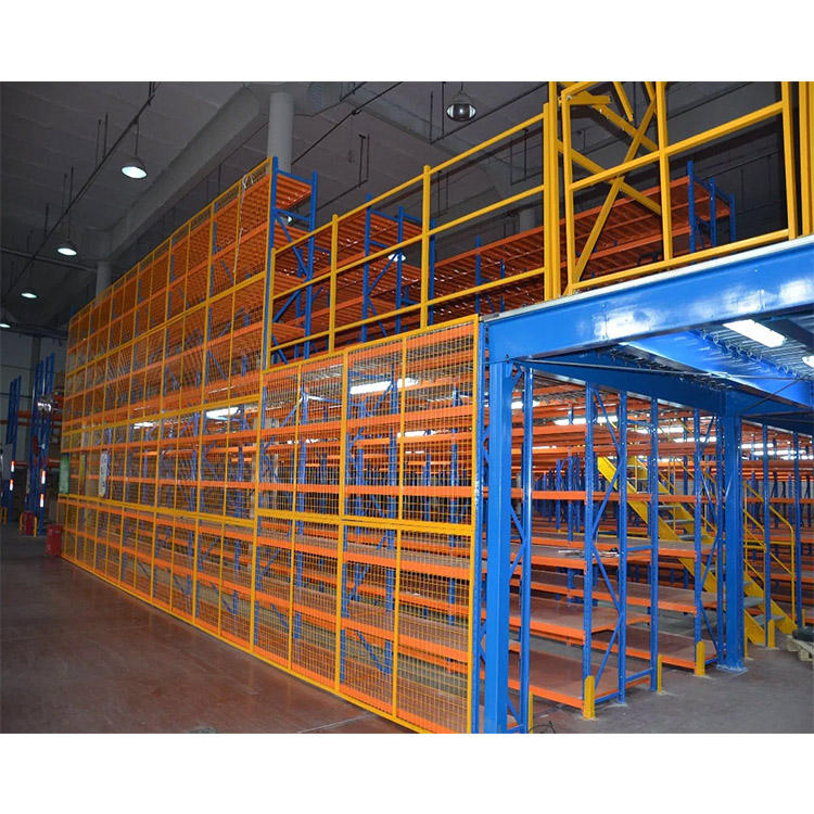 Powder Coated Mezzanine Steel Platform for Robust Industrial Storage