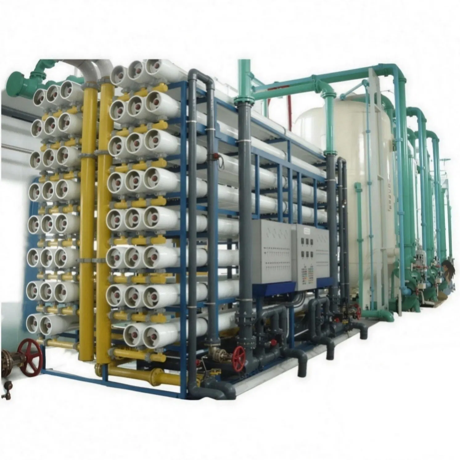 Automated Reverse Osmosis Seawater Desalination System with Cloud Based Monitoring for Performance Tracking Predictive Maintenance and Operational Data