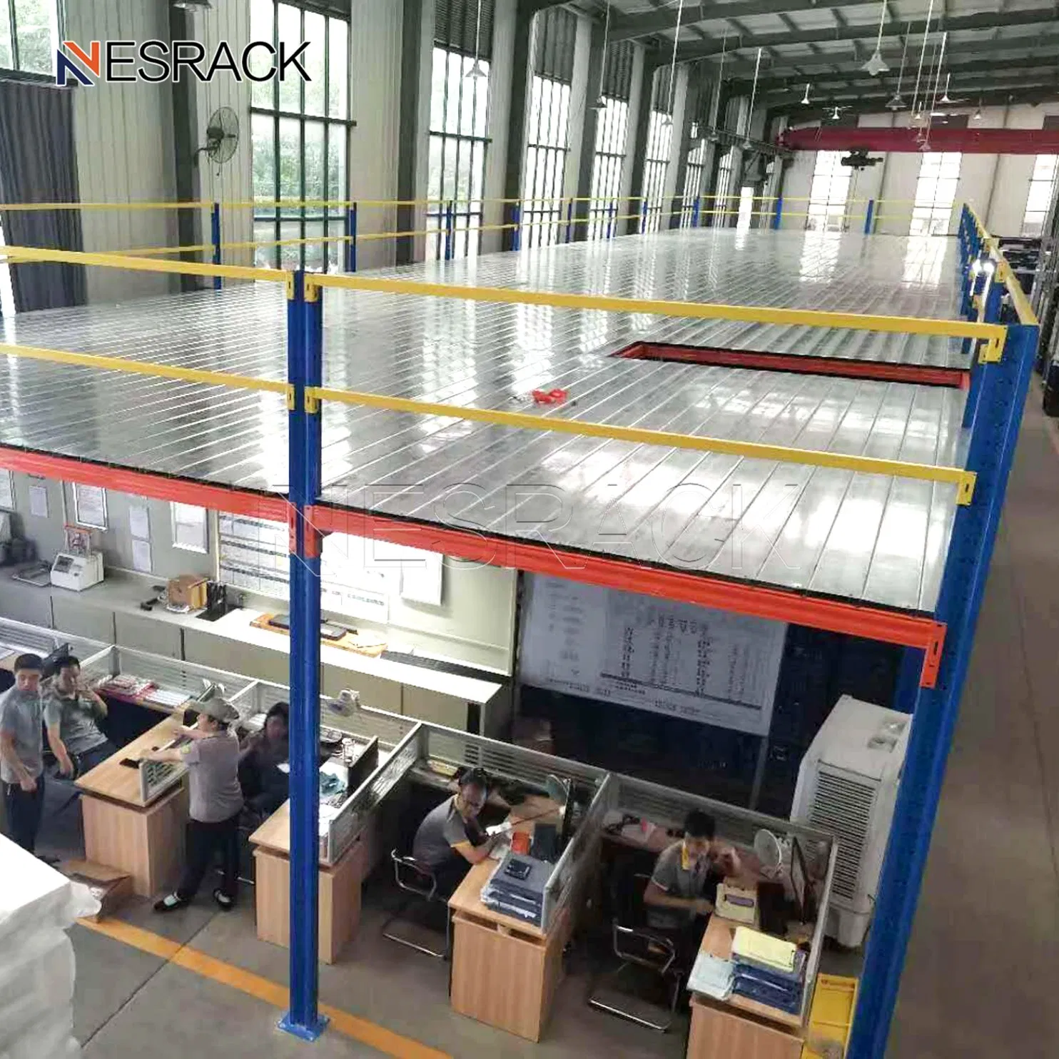 Customized Steel Structure Mezzanine Floor Platform for Industrial Warehouse Storage