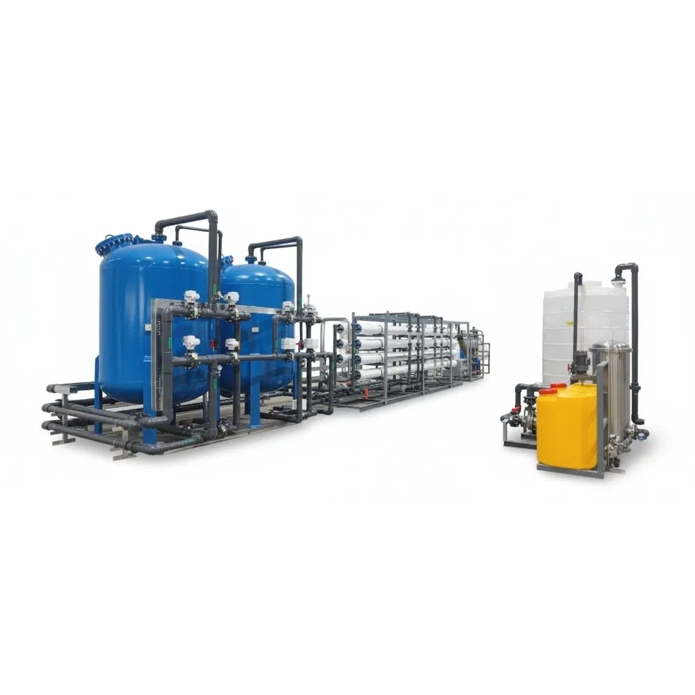 Precise Flow Control PLC HMI Control System Industrial Ultra-Pure Water Purification System for Nephrology Hospitals