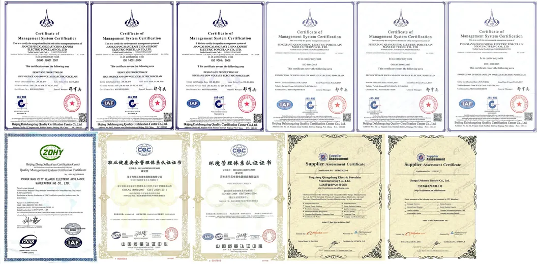 Certificados de cumplimiento de calidad ISO9001 y ANSI