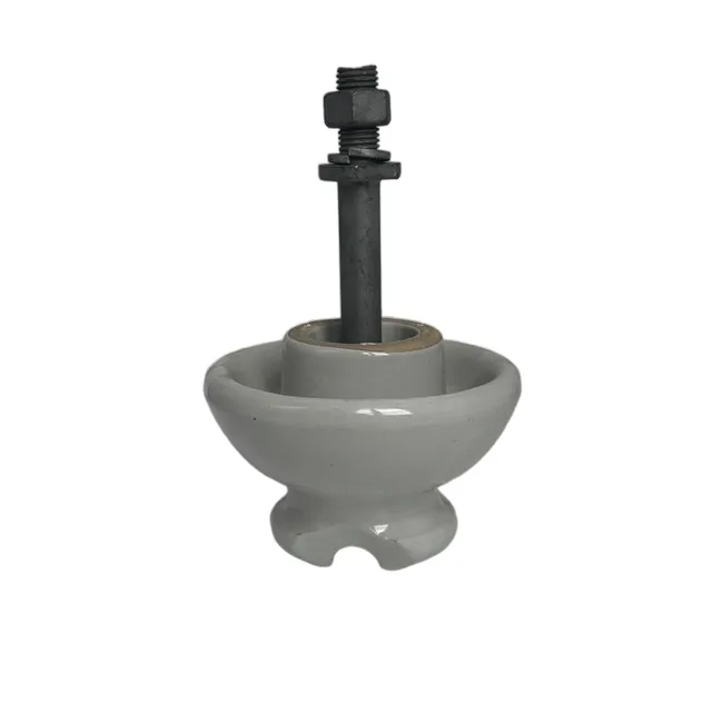 Aislador de porcelana eléctrica para poste de utilidad y aislador de pin de línea de energía