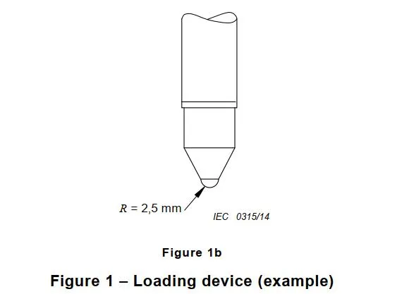 Aparato de Presión de Bola para IEC 60884 Figura 37 Equipos de Prueba