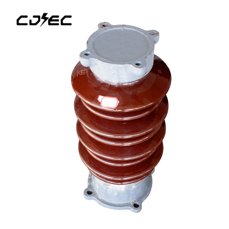 35kv Aislador cilíndrico de núcleo sólido de porcelana