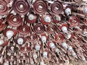 11kv Línea de Poste 52-1 Aislador de Suspensión de Porcelana Disco
