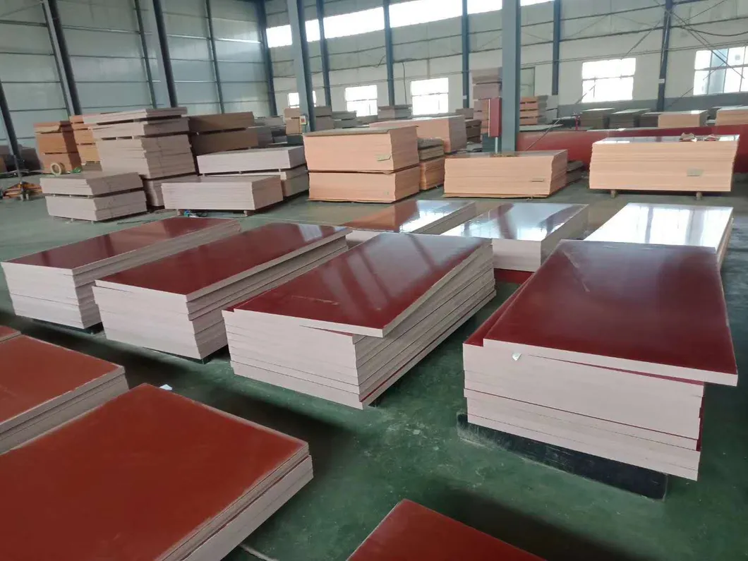 Hoja de bakelita marrón y naranja aislante de laminado fenólico con tela para aparatos electrónicos