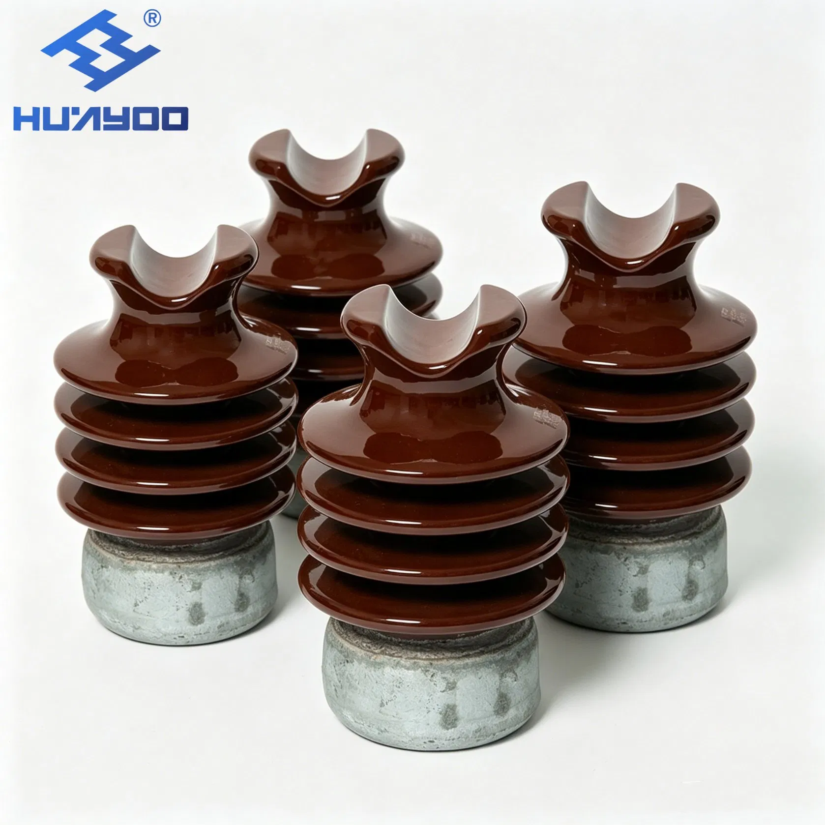 Venta Caliente Huayoo 33kv 356mm Aisladores de Porcelana de Núcleo Sólido