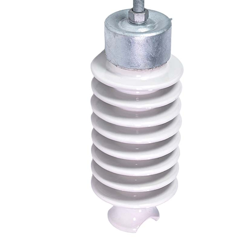 12.5kN 45kv Aislador de línea de porcelana para líneas de transmisión eléctrica ANSI 57-3