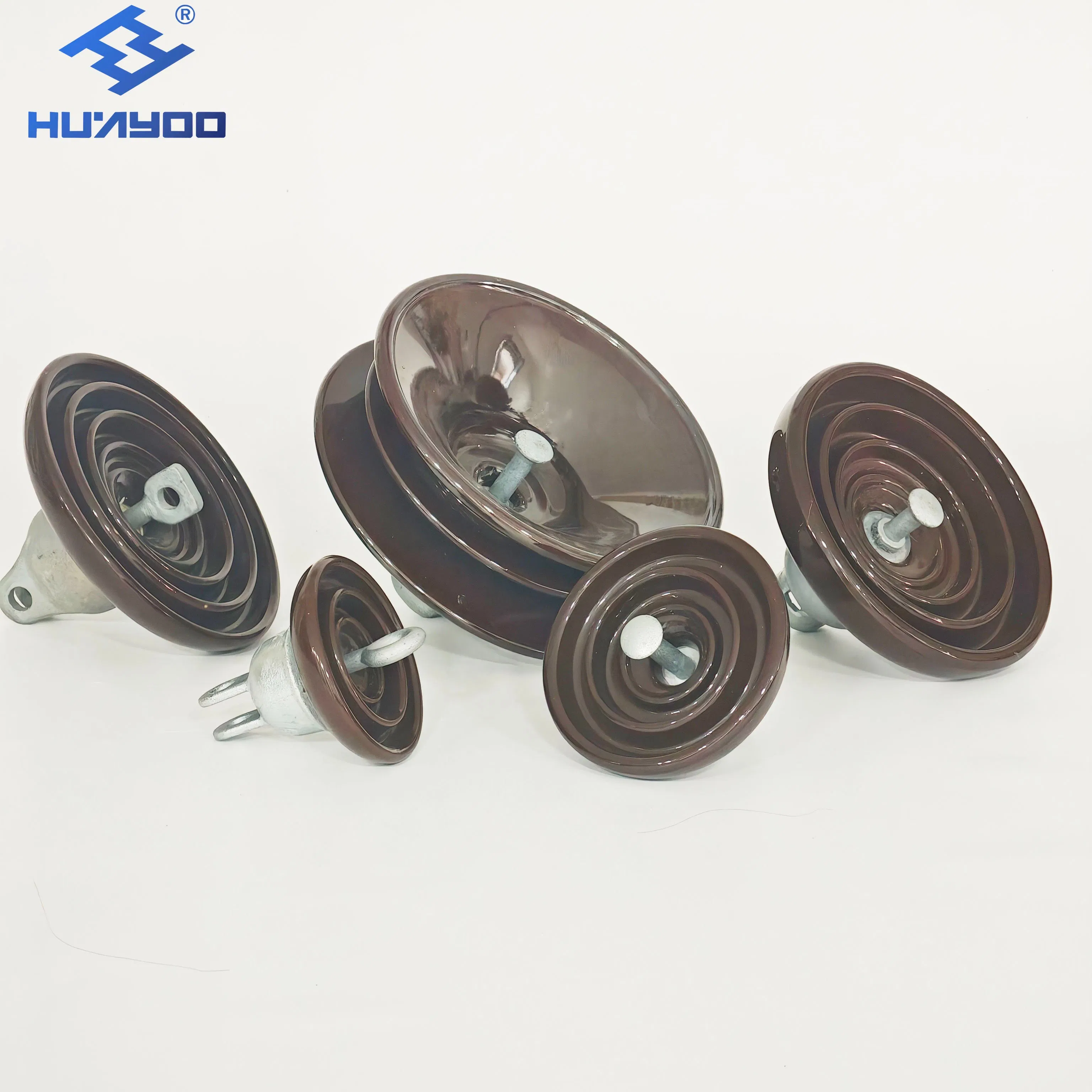 Huayoo High Quality ANSI 52-3 Porcelain Disc Suspension Insulator for Power Lines