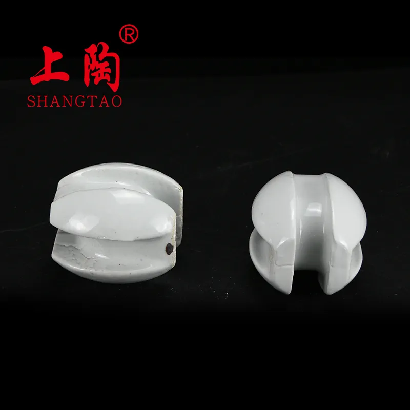 Aisladores eléctricos de cerámica de porcelana para cercas eléctricas de baja tensión