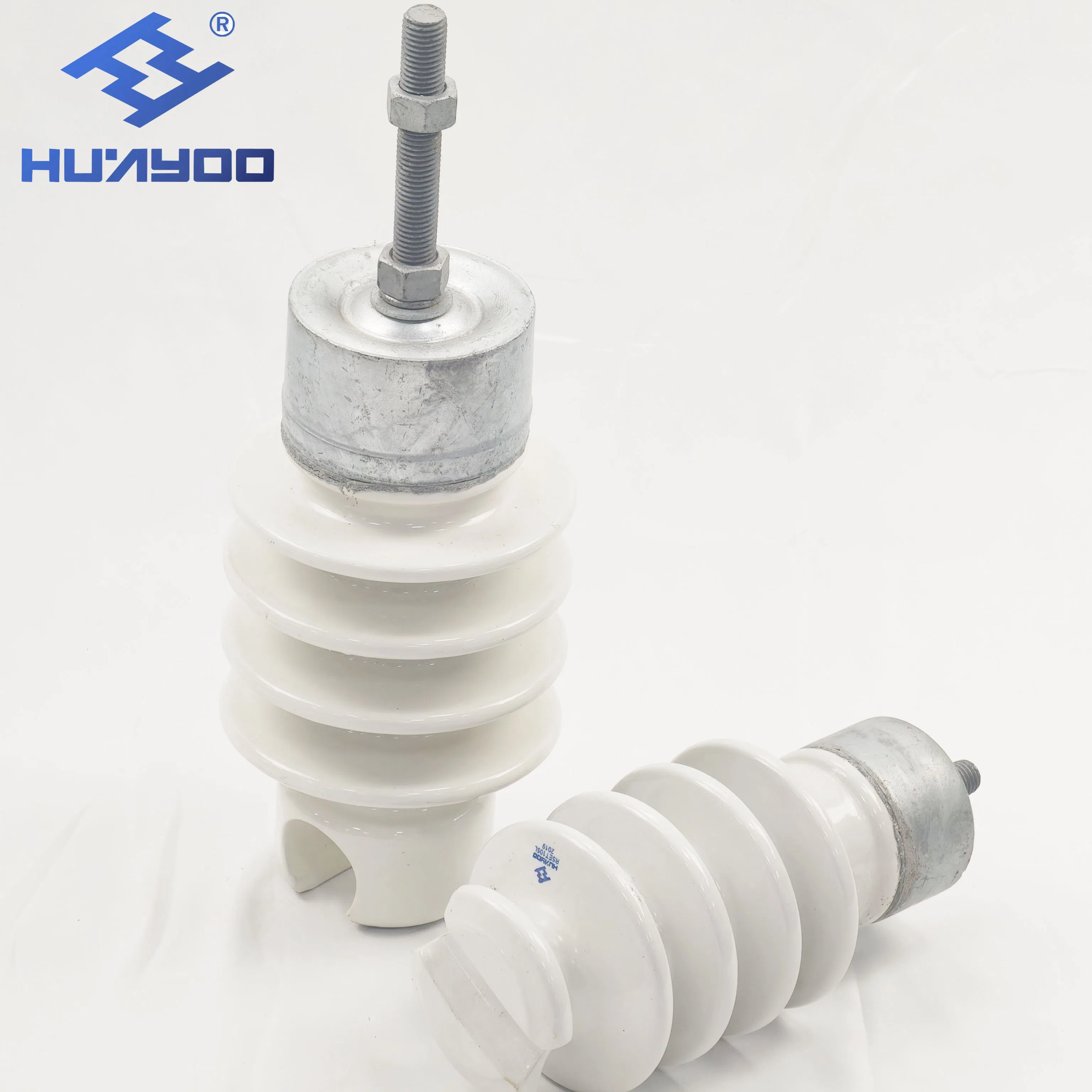 57-2 Aisladores de cerámica blanca de porcelana para postes de alta tensión tipo línea eléctrica