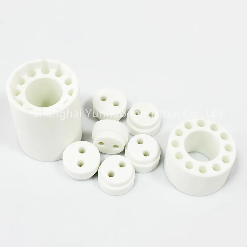 Aisladores de porcelana eléctrica de alta tensión de tecnología avanzada, piezas de cerámica de estearita
