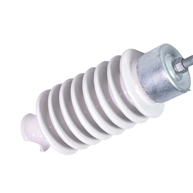 12.5kN 45kv Aislador de línea de porcelana para líneas de transmisión eléctrica ANSI 57-3