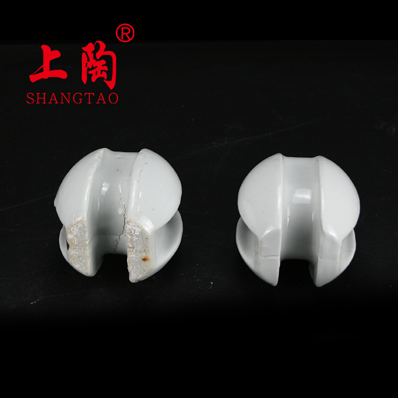 Aisladores eléctricos de cerámica de porcelana para cercas eléctricas de baja tensión