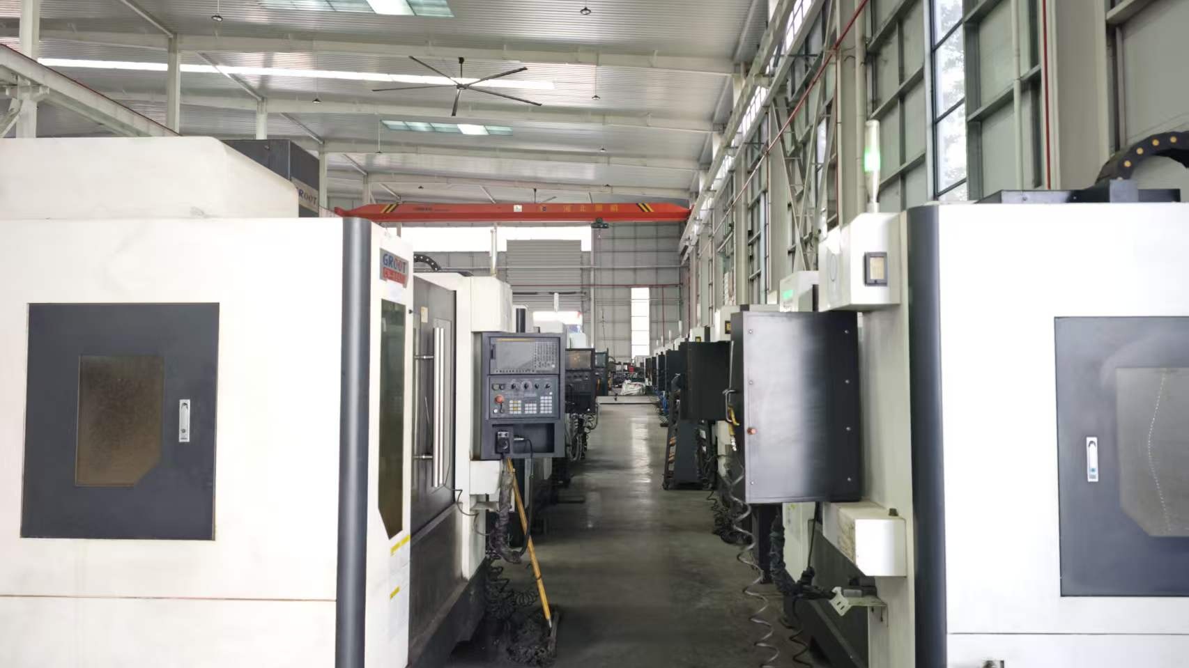 CNC machining center for high-precision electrical equipment parts at EGA Electric