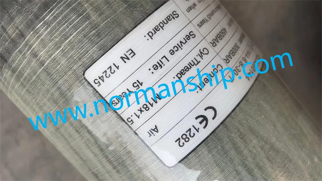 Equipo de Salvamento Marítimo de Yates 6.8L Aparato de Respiración Aislante de Aire - Vista Frontal