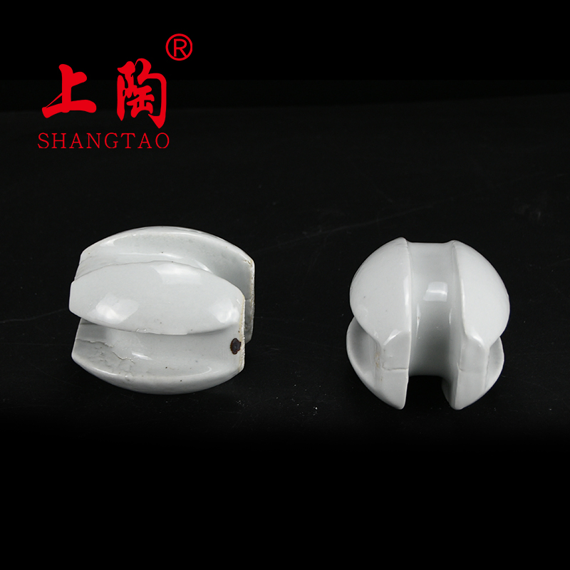 Aisladores eléctricos de cerámica de porcelana para cercas eléctricas de baja tensión