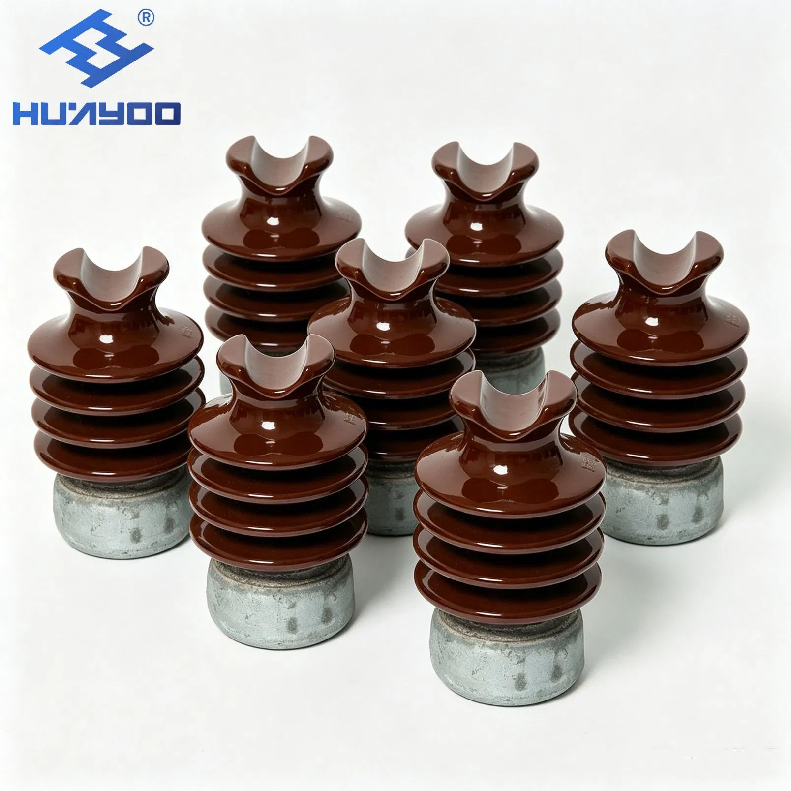 Venta Caliente Huayoo 33kv 356mm Aisladores de Porcelana de Núcleo Sólido