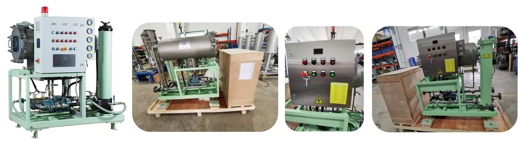 Aparato de purificación de aceite de transformador de alta vacuidad de doble etapa para aceite lubricante e hidráulico
